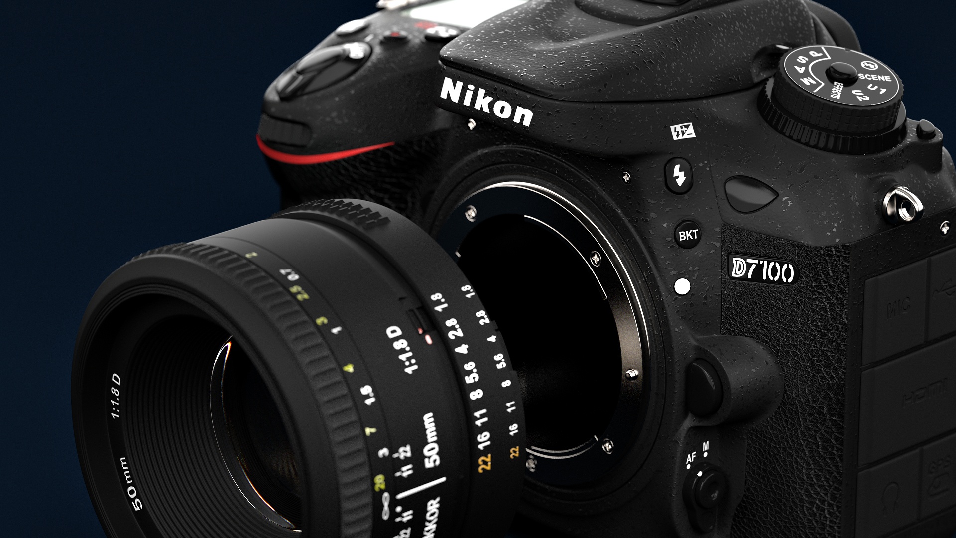 3d visualisierung Nikon D7100